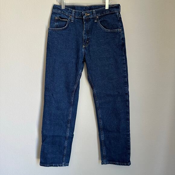 Wrangler Regular Fit Jeans Western Workwear Denim Straight Leg Rugged Size 30x30 - Picture 1 of 10
